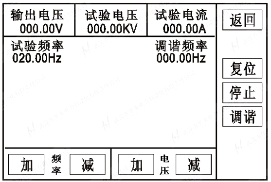 串联谐振试验装置手动试验图